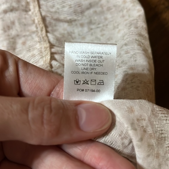 NWT Show Me Your Mumu Odette Midi Dress Ditsy Daisy Beige Linen Blend size XL - Picture 12 of 16